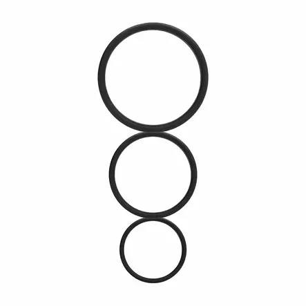 Shots Toys Flat Cock Ring Set - Silikoniset penisrenkaat - Erektio - 37401-1 - 1