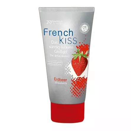 Frenchkiss - Liukuvoide, mansikka, 75 ml - Liukuvoiteet - 14494-1 - 1