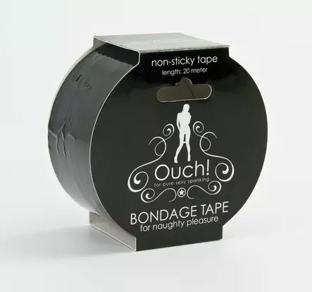 Ouch - Bondageteippi, 20 m Musta - Köydet ja teipit - 11912-1 - 2