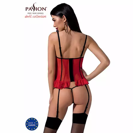 Passion - Cherry corset, Plus Size - Passion - 43121-1 - 2