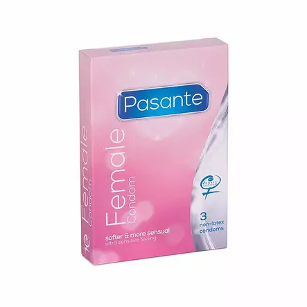 Pasante Internal - Sisäinen kondomi, 3 kpl - Naisten kondomit - 48893-1 - 1
