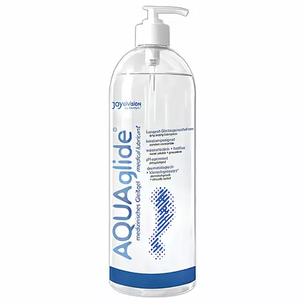 Aqua Glide - Vesipohjainen liukuvoide, 1000 ml - Liukuvoiteet - 10692-1 - 1
