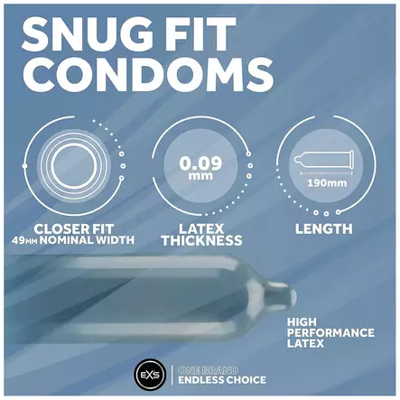 EXS - Snug Fit Kondomi, 12 kpl - Kondomit - 41675-1 - 2