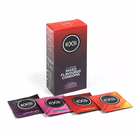 EXS Mixed Flavoured - Makukondomi 12 kpl - Kondomit - 41677-1 - 1
