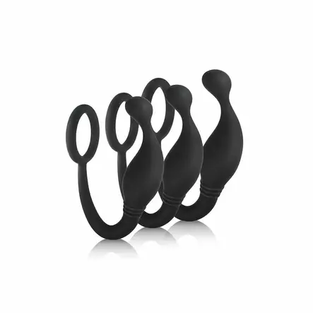 Jet Horny - Prostatastimulaattori penisrenkaalla, 3 kpl - Nanma - 48027-1 - 1