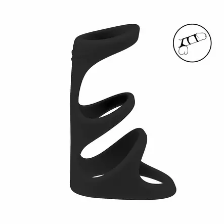 LEVELZ 3 Loop - Peniskivesrengas kolmella renkaalla - Penisrenkaat - 48554-1 - 1