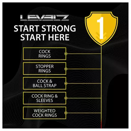 LEVELZ Beaded - Penisrengassetti - Penisrenkaat - 48519-1 - 2