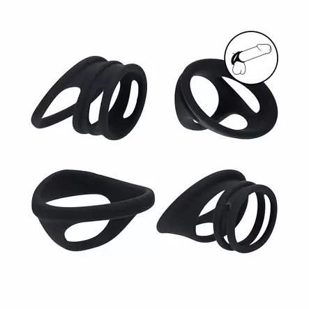 LEVELZ Set of 4 - Peniskivesrengas-setti, 4 kpl - Penisrenkaat - 48545-1 - 1