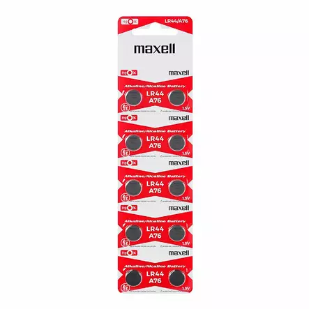 Maxell LR44 - Alkalinappiparisto, 10 kpl - Tarvikkeet - 43391-1 - 1