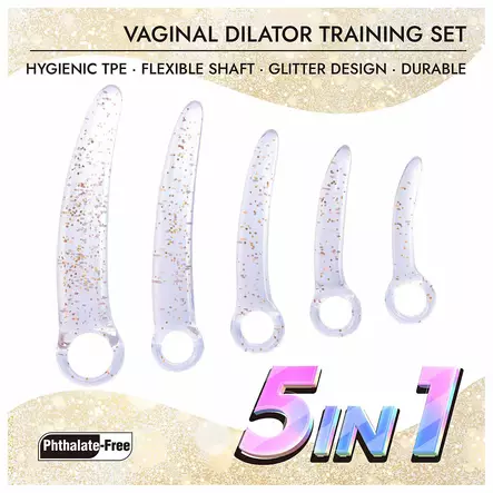 Nanma Glitter Collection - Dilataattorisetti, 5 kpl - Seksuaaliterveys - 48792-1 - 2