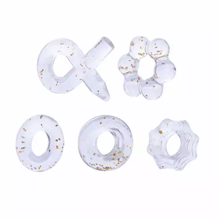 Nanma Glitter Collection - Penisrengassetti, 5 kpl - Tuotepaketit - 48799-1 - 1