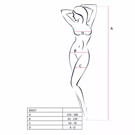 Passion - Catsuit, BS017, musta - Passion - 41060-1 - 2