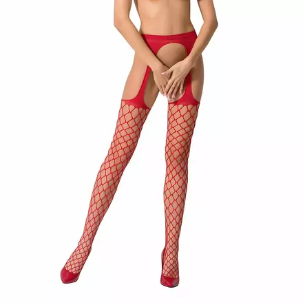 Passion S011 - Avosukkahousut, punainen - Passion - 48815-1 - 1