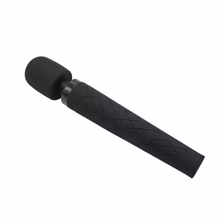 Pixey Deluxe Black Velvet Large - Wand-vibraattori - Wand-sauvat - 49004-1 - 2
