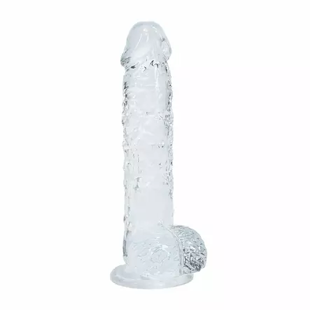 RealRock Super Flexible - Dildo kiveksillä 5" kirkas - Tekopenikset - 48833-1 - 2