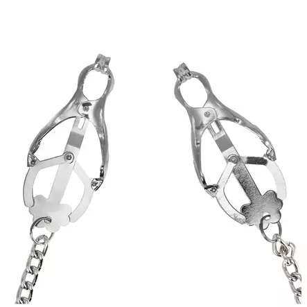 Rimba Bondage Play - Metalliset nänninipistimet ketjulla - Rimba - 41859-1 - 2