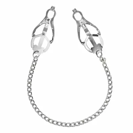 Rimba Bondage Play - Metalliset nänninipistimet ketjulla - Rimba - 41859-1 - 1