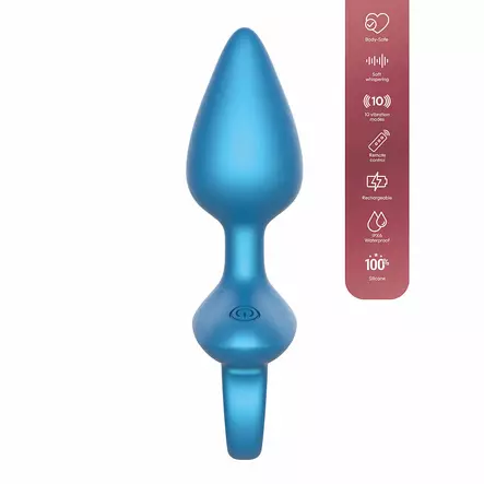 Playhouse Smooth Anal Plug - Värisevä anaalitappi kaukosäätimellä - Anustapit - 48804-1 - 2