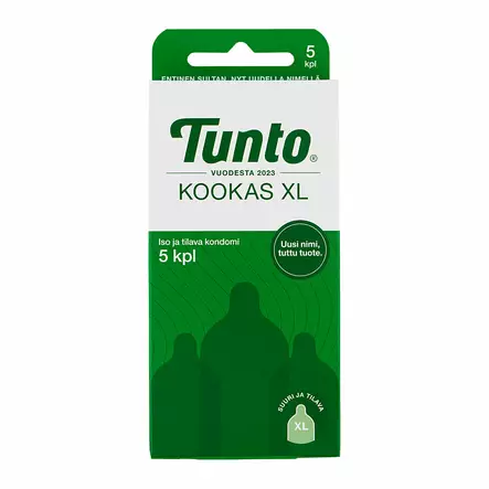 Tunto - Kookas XL kondomi, 5 kpl - Kondomit - 44005-1 - 1