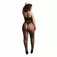 Le Desir - High net fishnet and lace bodystocking, Plus Size - Catsuit - 42839-1 - 2
