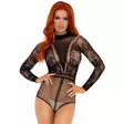 Leg Avenue - Lace snap crotch bodysuit - Sexy bodyt - 42018-1 - 1