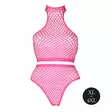 Ouch - UV-valossa hohtava alusasusetti, pinkki, Plus Size - Ouch - 44173-1 - 3