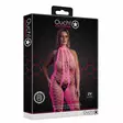 Ouch - UV-valossa hohtava catsuit, pinkki, Plus Size - Ouch - 44177-1 - 5