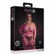 Ouch - UV-valossa hohtava toppi ja hame -setti, pinkki, Plus Size - Ouch - 44191-1 - 5