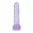 RealRock Super Flexible - Dildo kiveksillä 5" lila - Tekopenikset - 48832-1 - 3