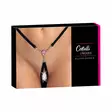 Cottelli Collection Luxury - Crotchless G-String with pink stone - Eroottiset alusasut - 48918-1 - 4