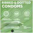 EXS - Ribbed & Dotted Kondomi, 12 kpl - Kondomit - 41673-1 - 3