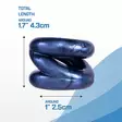 Nanma Power Sealed - 3-kierteinen penisrengas, sininen - Nanma - 48991-1 - 3