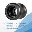 Nanma Power Sealed - Leveä penisrengas, musta - Nanma - 48992-1 - 2
