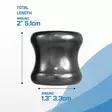 Nanma Power Sealed - Leveä penisrengas, musta - Nanma - 48992-1 - 3