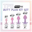 Pastel Joy - Anaalitappisetti, pinkki - Anustapit - 48796-1 - 3