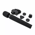 Pixey Deluxe Black Velvet Large - Wand-vibraattori - Wand-sauvat - 49004-1 - 3