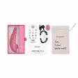 Womanizer Premium 2 - Imevä klitoriskiihotin, punainen - Klitoriskiihottimet - 46353-1 - 7