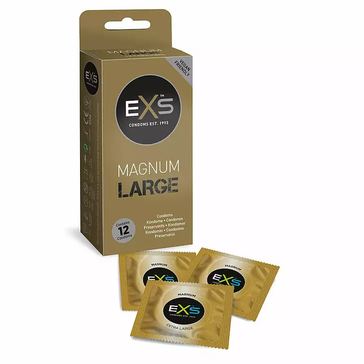 EXS Magnum Large - Kondomi 12 kpl - Kondomit - 41679-1 - 1