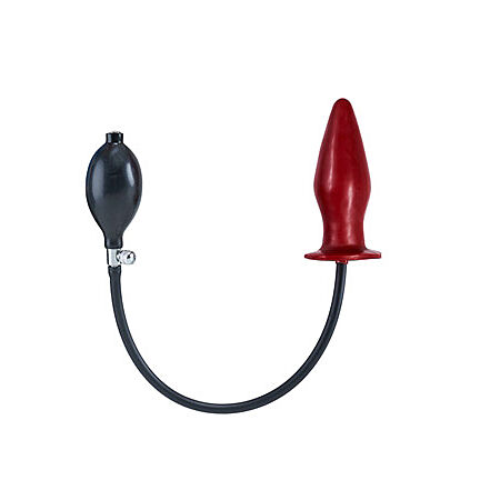 Mister B - Inflatable Solid Butt Plug, punainen M - Anustapit - 42455-1 - 1