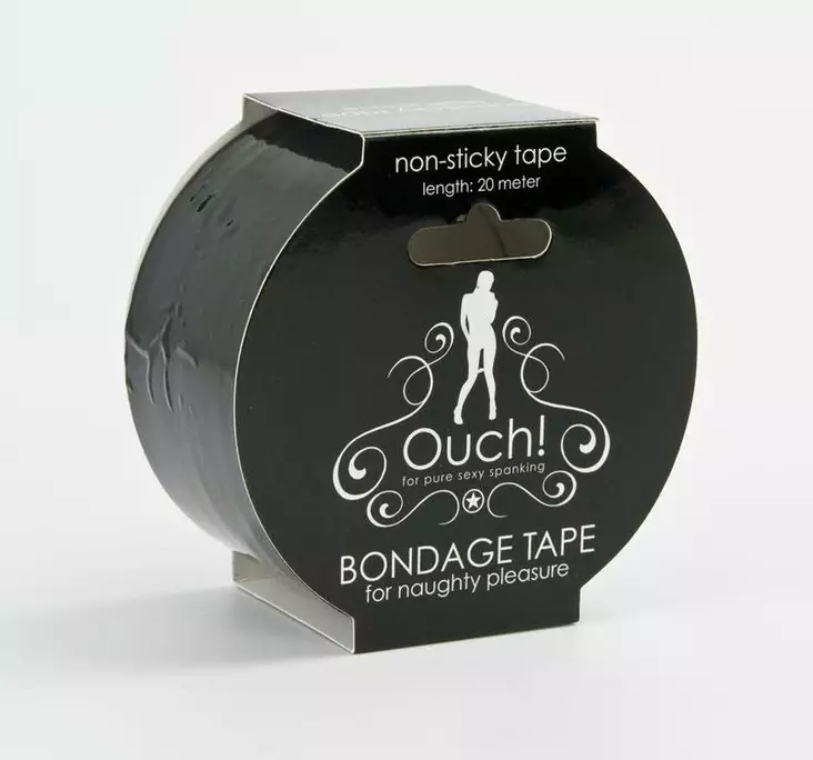Ouch - Bondageteippi, 20 m Musta - Köydet ja teipit - 11912-1 - 2