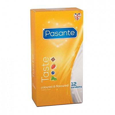 Pasante Taste - Makukondomi, 12 kpl - Pasante - 30658-1 - 1