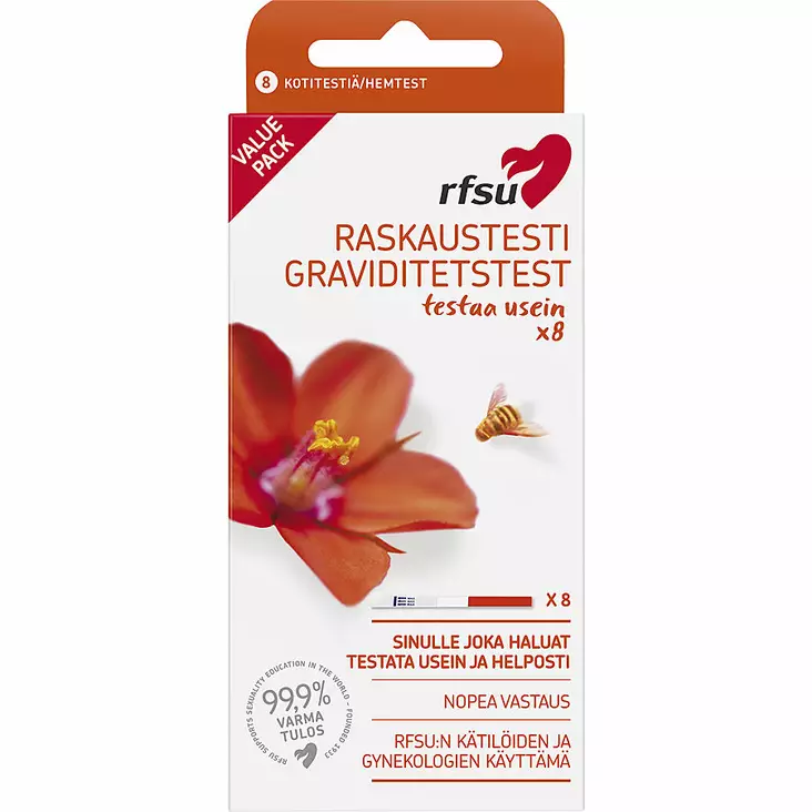RFSU - Raskaustesti, 8 Kpl - Kotitestit - 36018-1 - 1