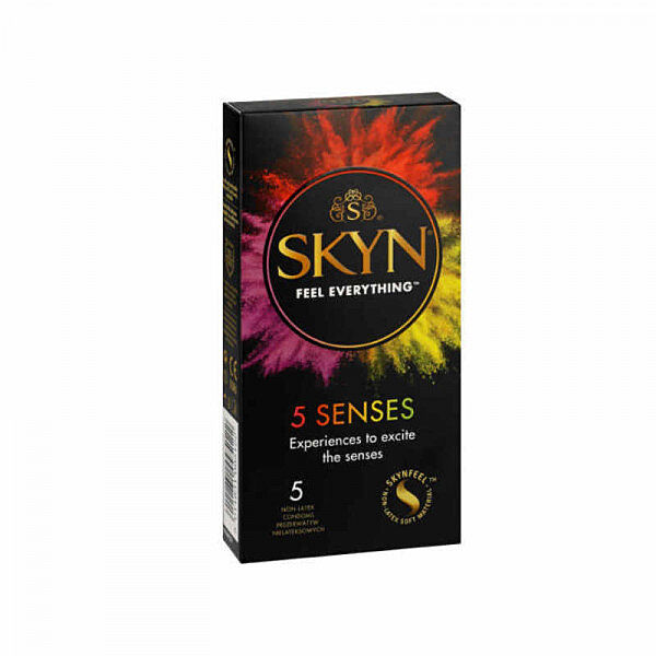 SKYN 5 Senses - Kondomilajitelma, 5 kpl - Kondomit - 42330-1 - 1