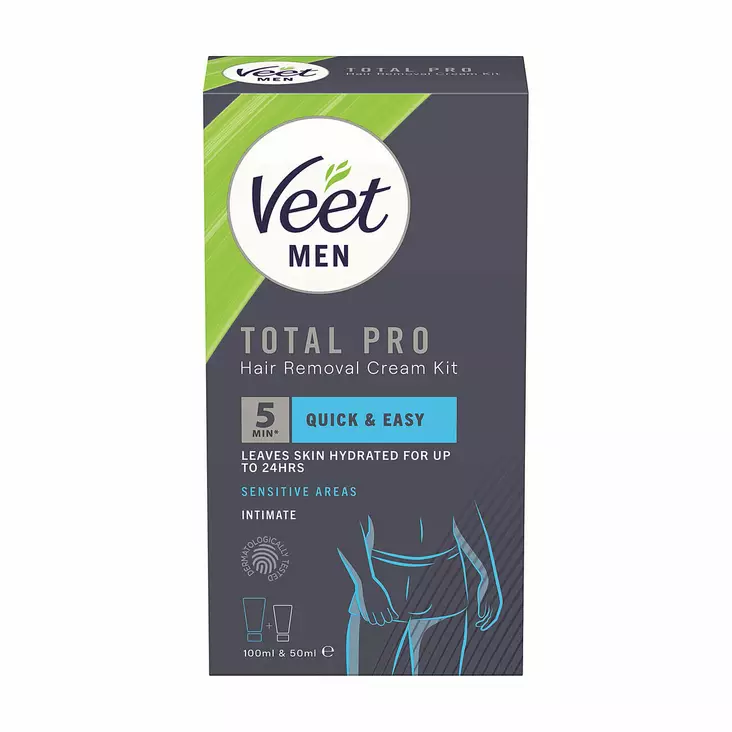 Veet Men Total Pro - Ihokarvojen poistosetti - Kauneudenhoito - 45093-1 - 1
