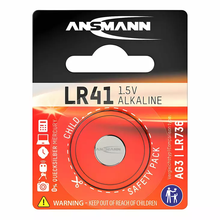 Ansmann LR41 - Alkalinappiparisto - Lisätarvikkeet - 31672-1 - 1