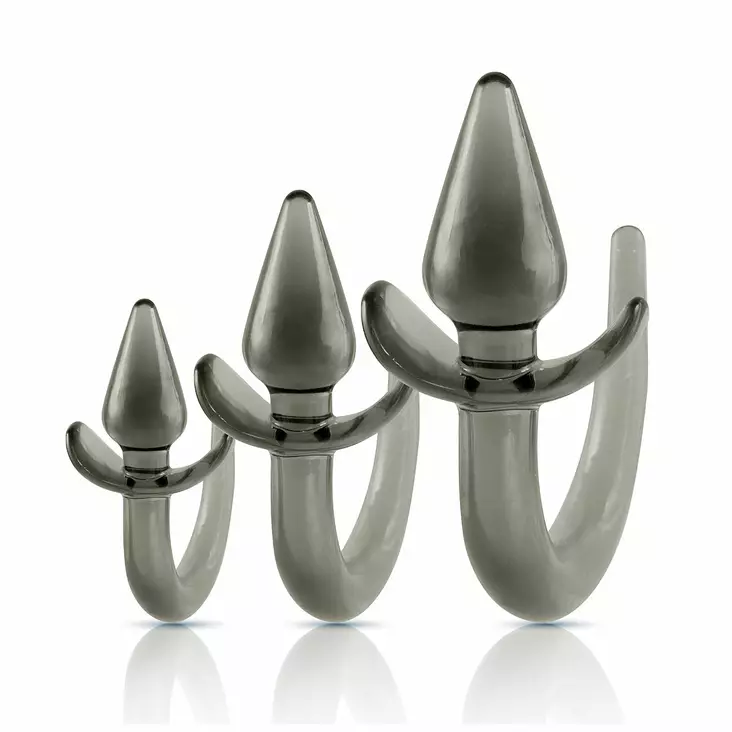 Black Axinite - 3 in 1 Anaalitappisetti hännällä - Nanma - 46368-1 - 1