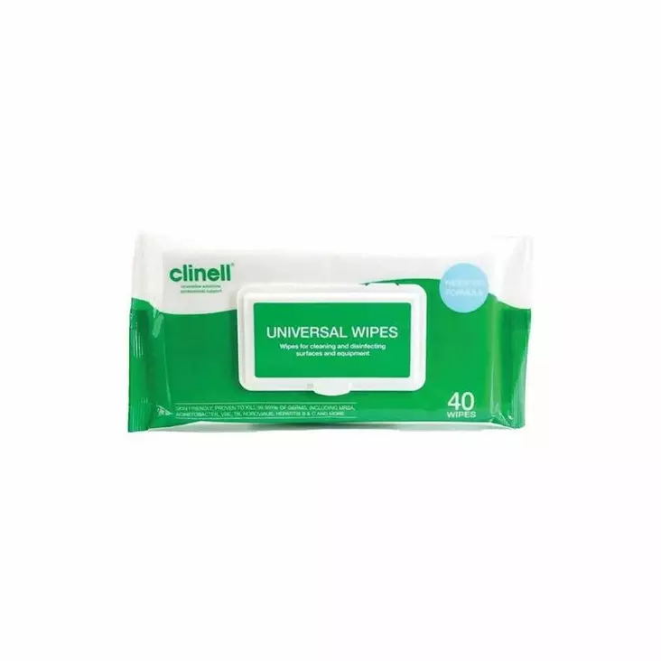 Clinell - Antibakteerinen puhdistusliina, 40 kpl - Hygieniatuotteet - 46480-1 - 1