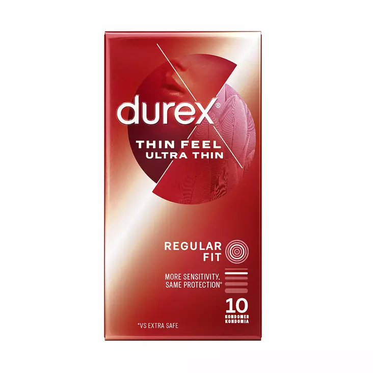 Durex - Feel Ultra Thin, 10 kpl - Kondomit - 8584-1 - 1