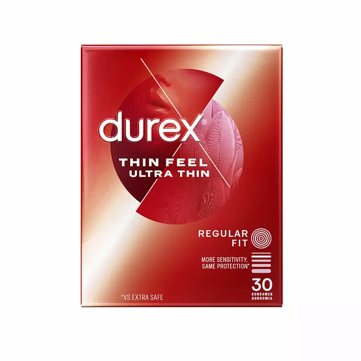 Durex - Feel Ultra Thin kondomi, 30 kpl - Kondomit - 43392-1 - 1