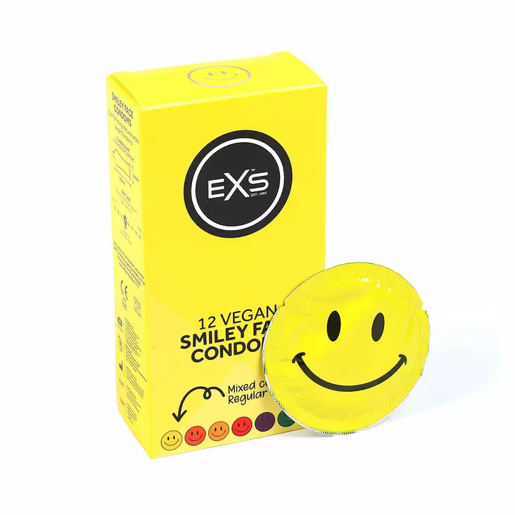 EXS - Smiley Face Kondomi, 12 kpl - Kondomit - 43813-1 - 1